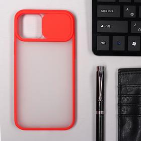 

Чехол LuazON для телефона iPhone 12, защита объектива камеры, пластиковый, красный