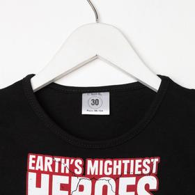 

Футболка детская Heroes «Мстители», рост 122-128, цвет чёрный