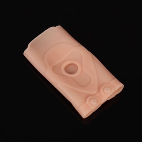 Силиконовый бандаж на голеностоп, с магнитами, 12,5 x 7 см, цвет бежевый