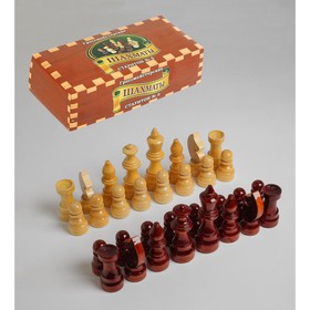 купить Шахматные фигуры турнирные, дерево, h-5.6-11.6 см, d-3.0-3,8 см
