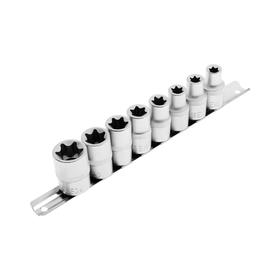 

Набор головок ON 04-11-003, TORX, Е10-Е24 мм, 1/2", Cr-V, 8 шт