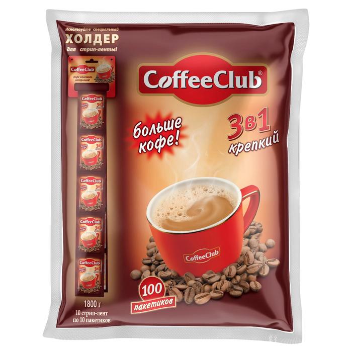 

Кофе растворимый Coffee Club 3в1 strong 18 г