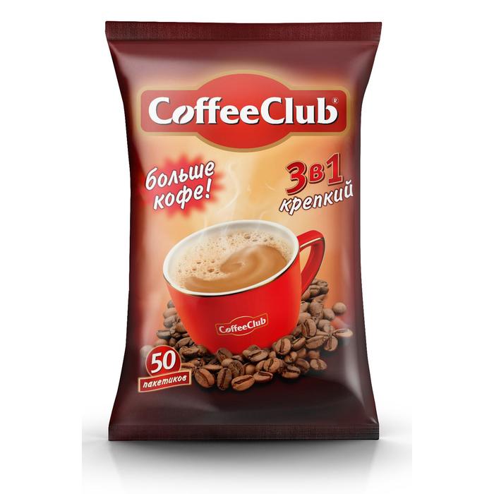 

Кофе растворимый Coffee Club 3в1 strong 18 г