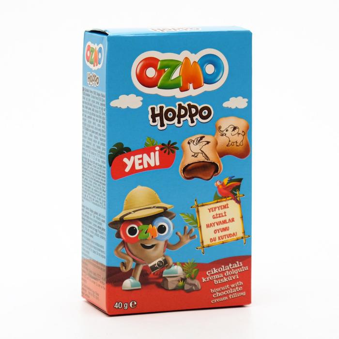

Печенье Ozmo Hoppo Chocolate с шоколадным кремом, 40 г