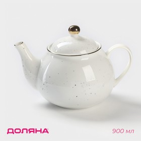 Чайник заварочный Доляна «Млечный путь», 900 мл, 20×13,5×14 см, цвет белый в крапинку
