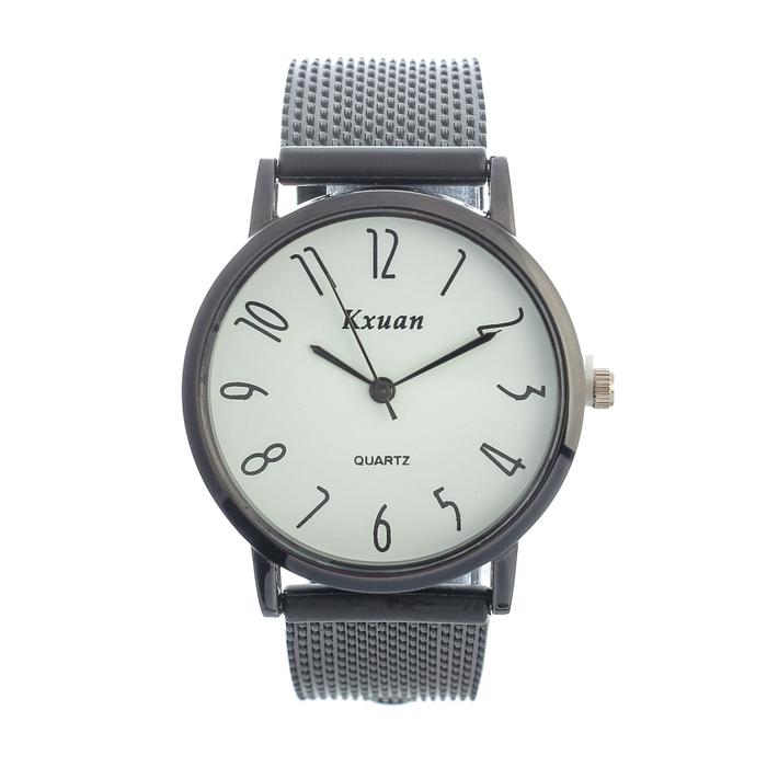 Часы наручные кварцевые мужские Kxuan, d-4 см, ремешок силикон 23 см наручные часы часы наручные мужские kxuan d 4 см ремешок силикон 23 см черный