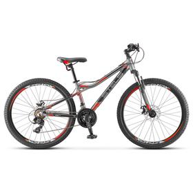 

Велосипед 26" Stels Navigator-610 MD, V040, цвет серый/красный, размер рамы 16"