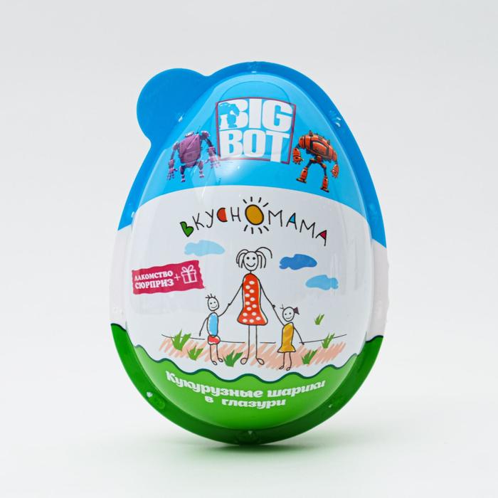 фото Кукурузные шарики в глазури "big bot"+ сюрприз, 30 г