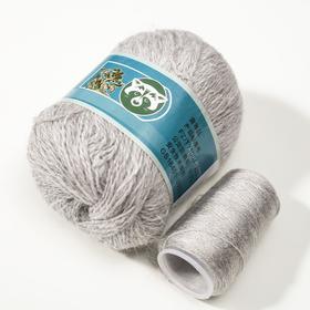 

Пряжа "Mink wool" 90% пух норки,10% полиамид 350м/50гр + нитки (802 св-сер меланж)