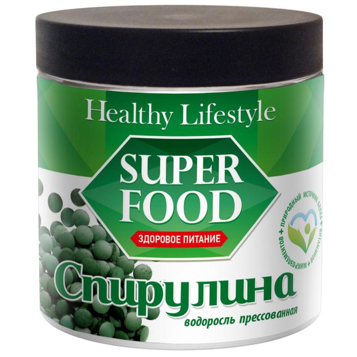 

Спирулина Healthy Lifestyle, водоросль пресованная, 350 г