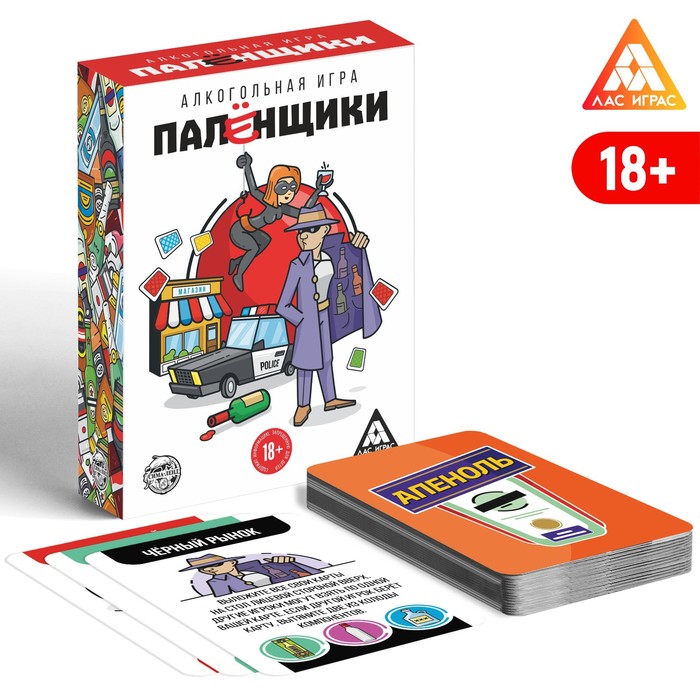 

Алкогольная игра «Палёнщики», 80 карт, 18+