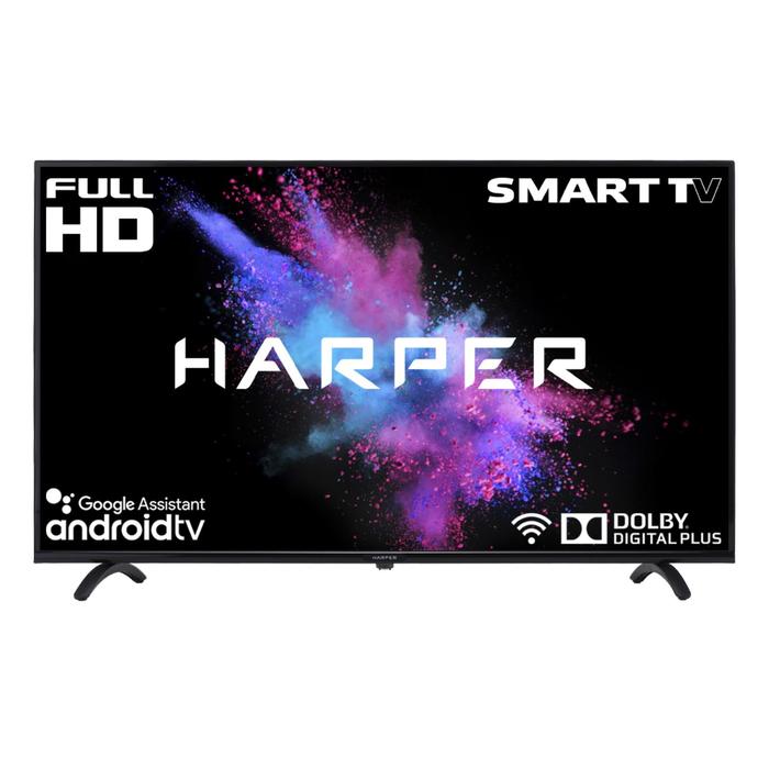 фото Телевизор harper 40f720ts, 40", 1920х1080, dvb-t/t2/c/s2, 2 hdmi, smart tv, черный