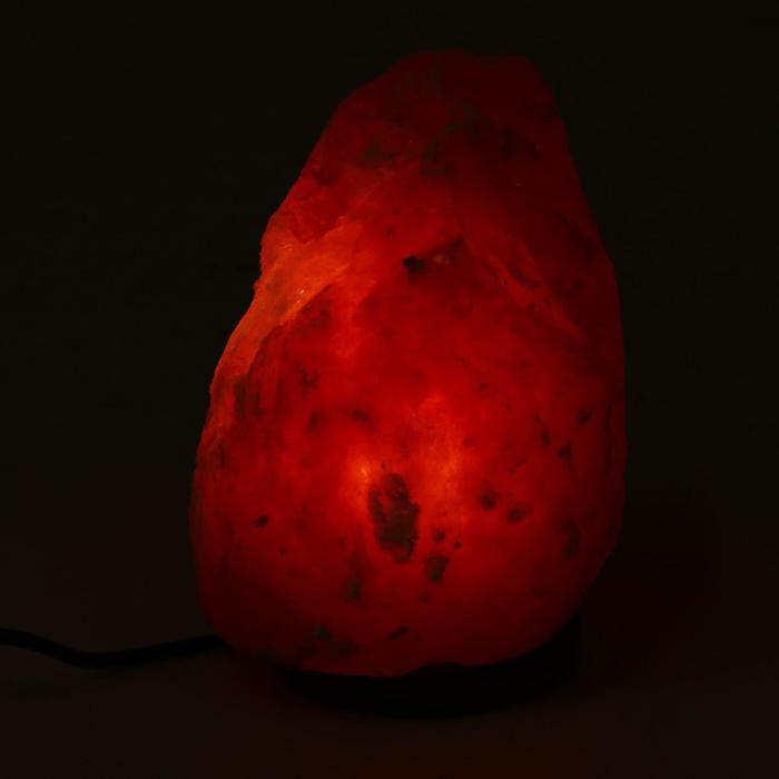 фото Солевая лампа wonder life "скала", 15 вт, 4-6 кг, красная гималайская соль, от сети