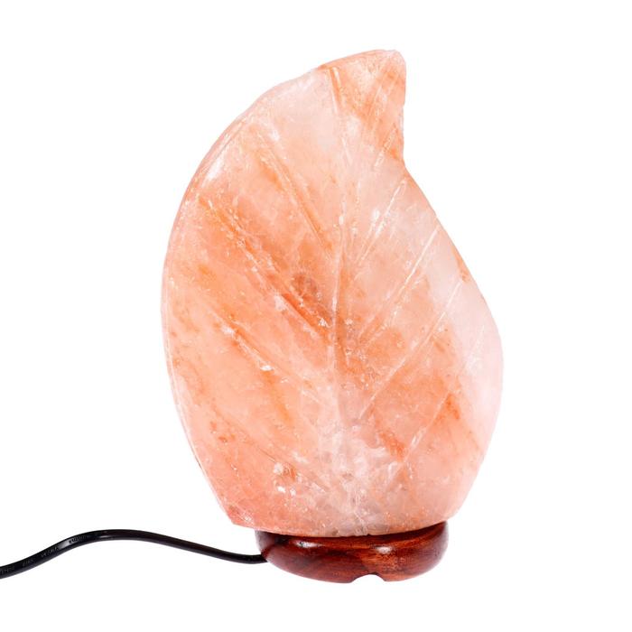 фото Солевая лампа wonder life "лист", 15 вт, розово-красная гималайская соль, от сети