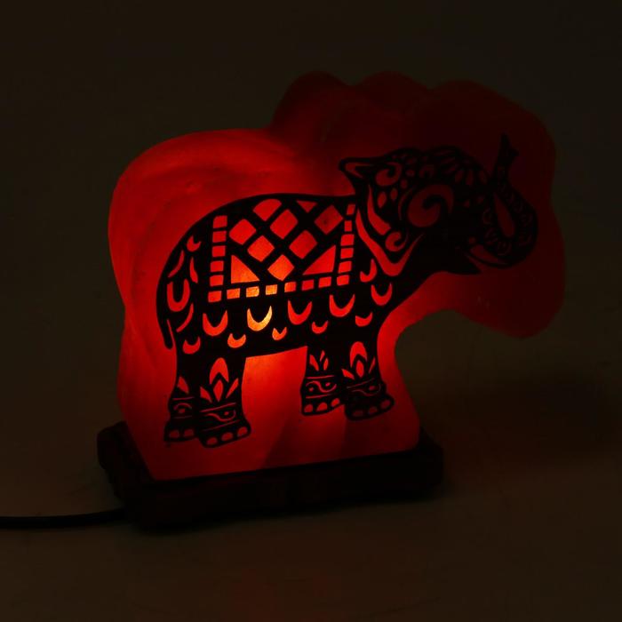 фото Солевая лампа wonder life "слон", 15 вт, гималайская соль, от сети
