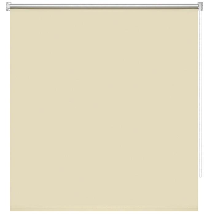 Рулонная штора блэкаут «Плайн», 100х160 см, цвет ванильный
