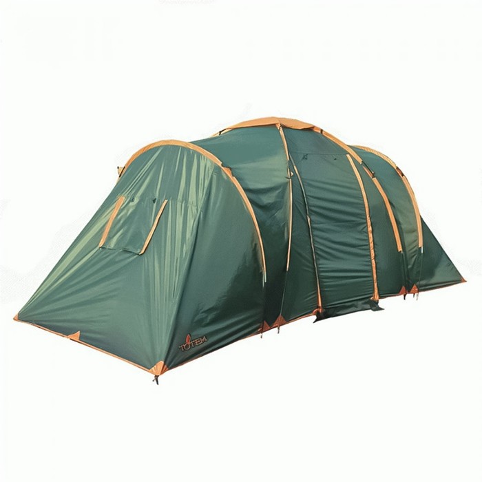 Палатка Totem Hurone 6 (V2), цвет зелёный палатка кемпинговая четырехместная totem hurone 4 v2 зелeный