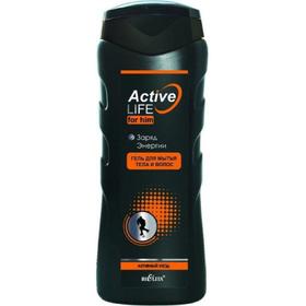 

Гель для мытья тела и волос BELITA ACTIVE LIFE для мужчин "ЗАРЯД ЭНЕРГИИ", 250 мл
