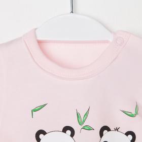 

Боди «Панды», цвет розовый, рост 80 см