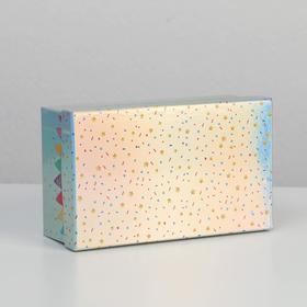 

Коробка прямоугольная иридисцентная «С Днем Рождения», 18 х 11 х 6.5 см