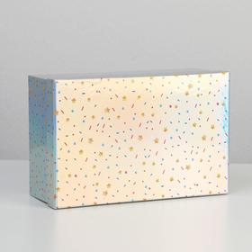 

Коробка прямоугольная иридисцентная «С Днем Рождения», 26 х 17 х 10 см