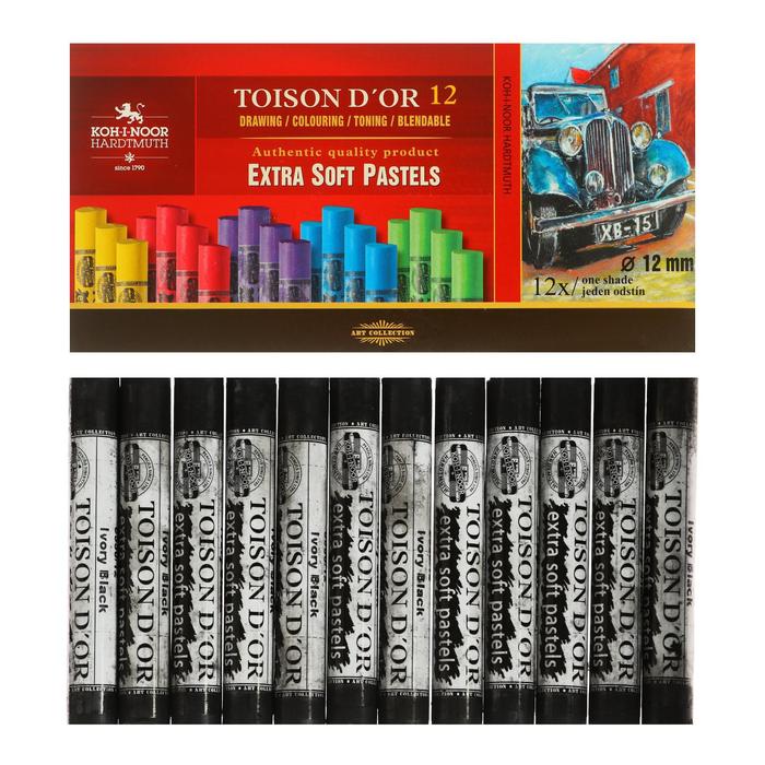 

Пастель сухая EXTRA SOFT Koh-I-Noor TOISON D`OR 8550, сажа слоновой кости