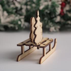 

Сувенир Санки "Тигр+елка", 10х7х4,7 см