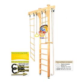 

Шведская стенка Kampfer Wooden Ladder Ceiling Basketball Shield №1, цвет натуральный, высота 3 м