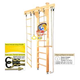 

Шведская стенка Kampfer Wooden Ladder Ceiling Basketball Shield №1, цвет натуральный, стандарт