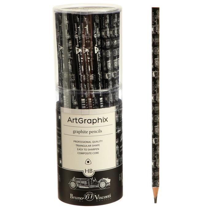 

Карандаш чернографитный ArtGraphix Blueprint "Автомобиль", НВ, пластиковый корпус