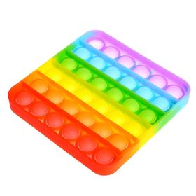 

Сенсорная развивающая игра "Вечная пупырка", квадратная, цвет МИКС