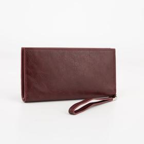 

Кошелёк женский, отдел на магните, с ручкой, цвет бордовый