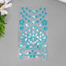 

Наклейки акриловые MESHU "Blue crystal" 9х24 см