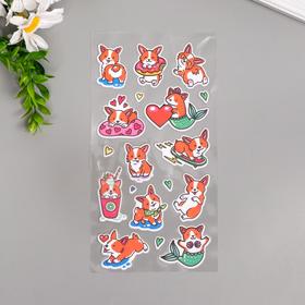 

Наклейки объемные MESHU "Corgi" 10х19 см