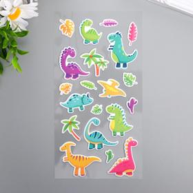 

Наклейки объемные MESHU "Dinosaurs" 10х19 см