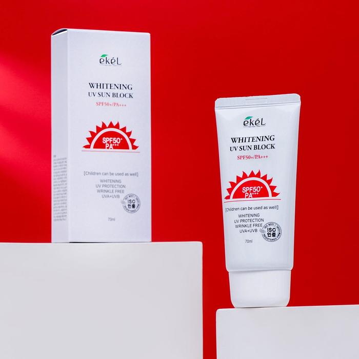Солнцезащитный крем Ekel, для светлой кожи, SPF 50+/PA+++, 70 мл