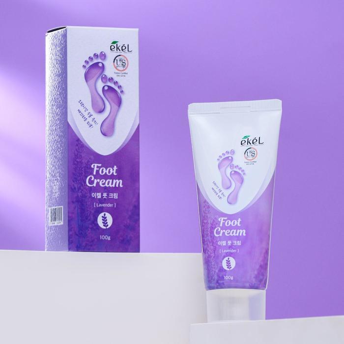 Крем для ног Ekel, с экстрактом лаванды, 100 г