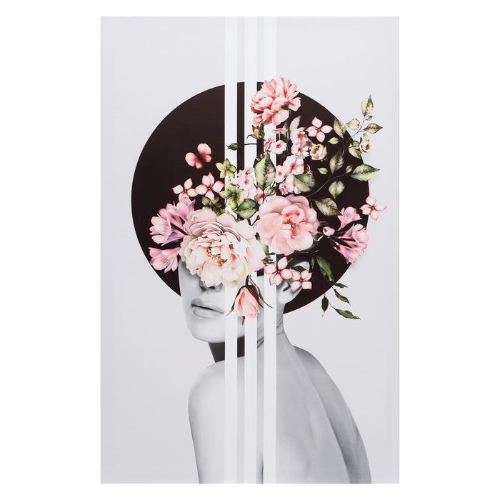 Картина на подрамнике Леди-пион 70*110 картина на подрамнике леди белый цветок 70 110