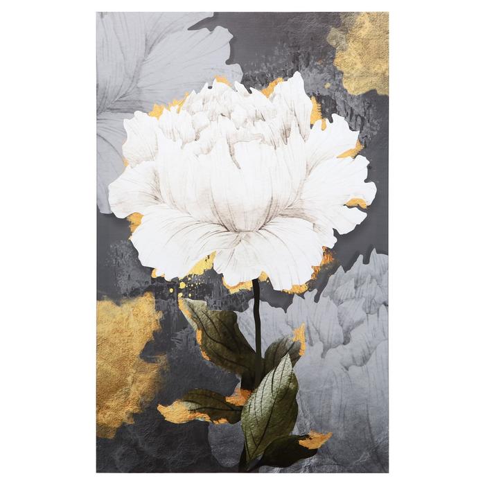 Картина на подрамнике Белый цветок 70*110 картина на подрамнике волна 70 110