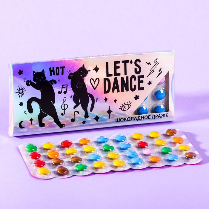 

УЦЕНКА Драже шоколадное LET'S DANCE, в блистере, 20 г.