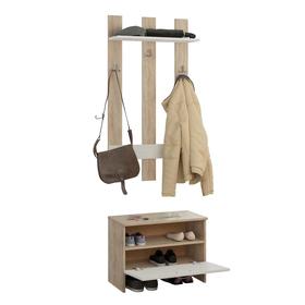 

Прихожая Уно-11 610х320х2100 дуб сонома / белый