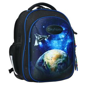 

Рюкзак каркасный SkyName R4 35 х 27 х 15 см, с брелоком, эргономичная спинка, «Космос»