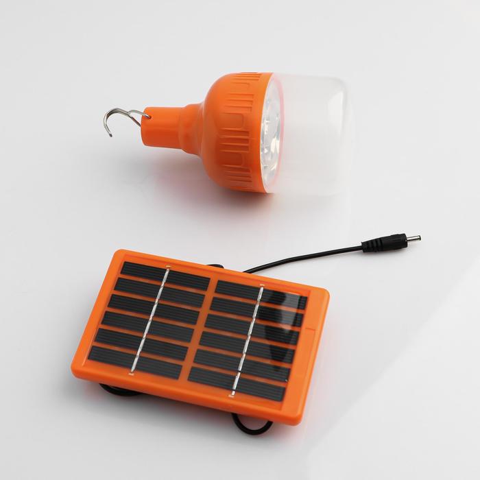 Фонарь кемпинговый с солнечной батареей 10 Вт, 10  LED, 500 мАч