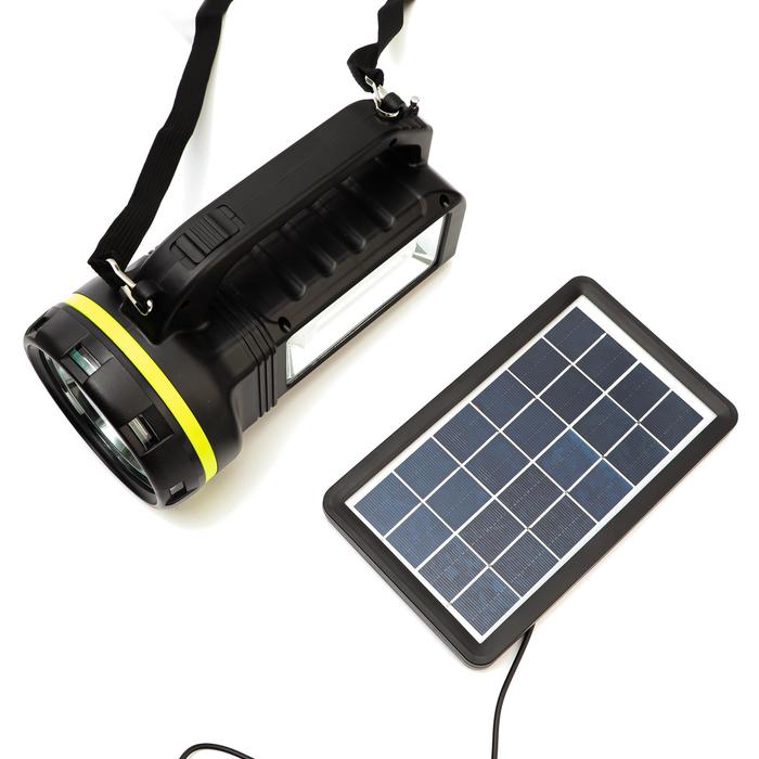 Фонарь многофункциональный  с лампочками,10 вт, 9000 мАч, солнечная батарея, USB