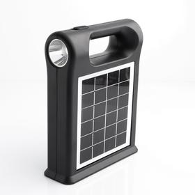 Фонарь 3 вт+1 вт с двумя лампочками по 3 Вт, солнечная батарея, USB, зарядка для телефона