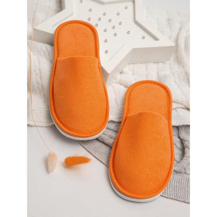 фото Тапочки женские amarohome, размер 36-38, цвет персик