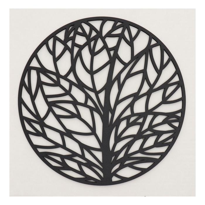 Декоративное панно деревянное Листья 29х29(34х34)см
