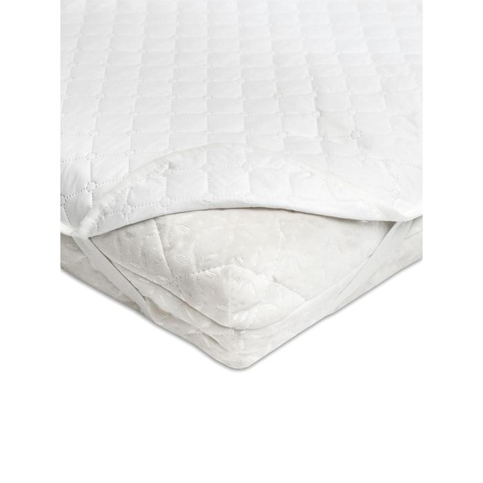 фото Наматрасник стёганный comfort line 140х200 см, с резинками по углам, цвет белый amarobaby