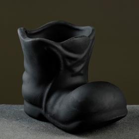 

Кашпо Башмачок, черное, 14 х 9,5 см