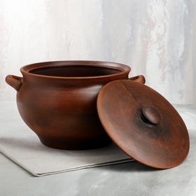 

Горшок духовой, гладкий, красная глина, 5 л
